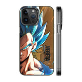 Saiyan Goku Vegeta Super Blue Laser Phone Case - HelloAnimeCases